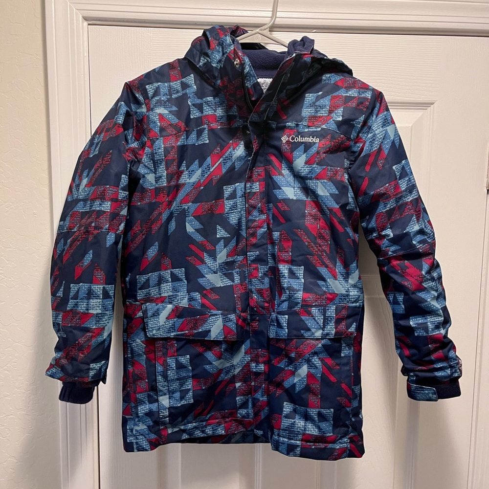 Columbia kids Interchange coat with Omni heat fleece liner Omnitech 10/12 Medium